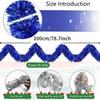 2M Christmas Decoration Garland Xmas Tree Ornaments Sparkling Metal Ribbon For Xmas Hanging Pendant Decor Party New Year Wedding