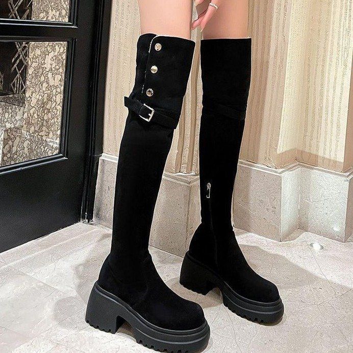 Over-knee Boots Brown Boots Women's Autumn and Winter 2025 New High-heeled Boots Versatile and Thin Tall Knight Boots