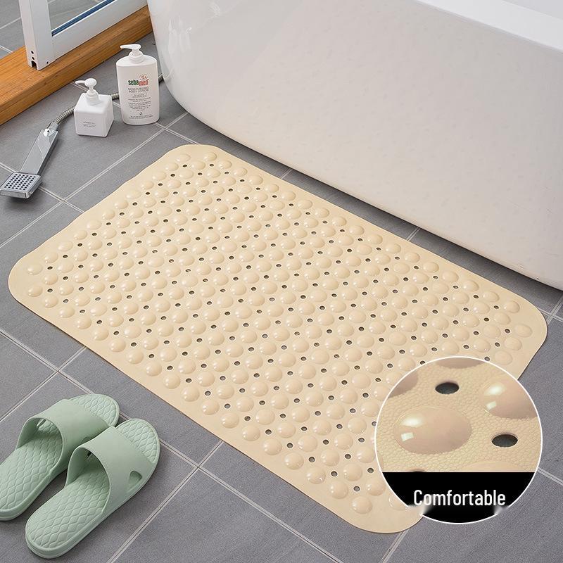 PVC Non-Slip Bathroom & Shower Mat - Water-Resistant for Home, Hotel, Pool, Toilet, Floor.