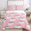 3pcs Animal-themed Cat Floral Soft and Comfortable Breathability, Bedding Set, Machine Washable, Suitable for All Seasons163