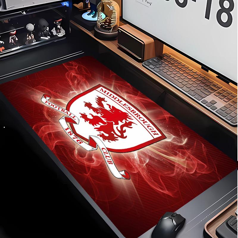 Middlesbrough Football Pattern Mouse Pad Non?Slip Rubber Base Gaming Mousepad For Desk Office Home