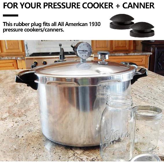 Pressure Cooker Plug Rubber, Overpressure Plug Fits All n 1930 Pressure Cookers/Steam Canners Parts, 2 Pack