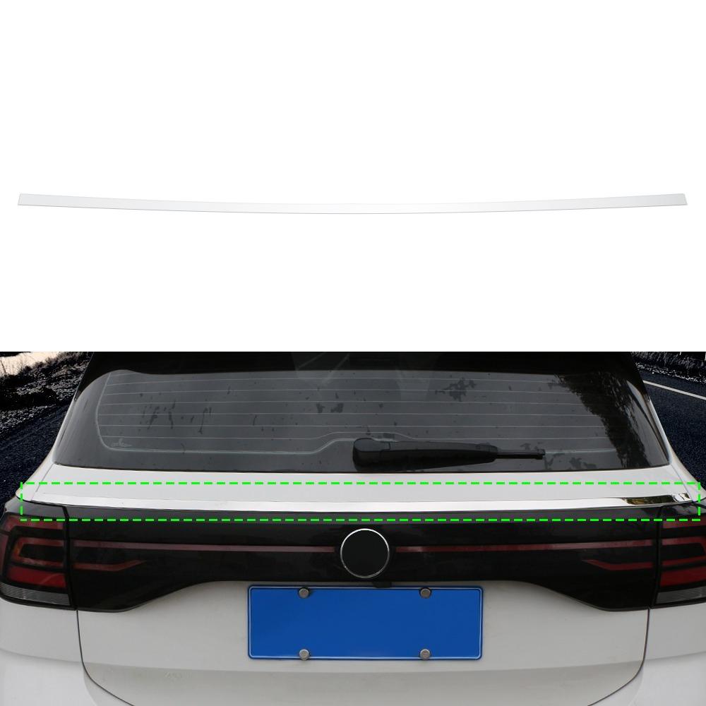 For Volkswagen VW T-Cross Tcross 2018 - 2025 Rear Trunk Trim Tail Gate Bumper Decoration Strip Moulding Styling Accessories