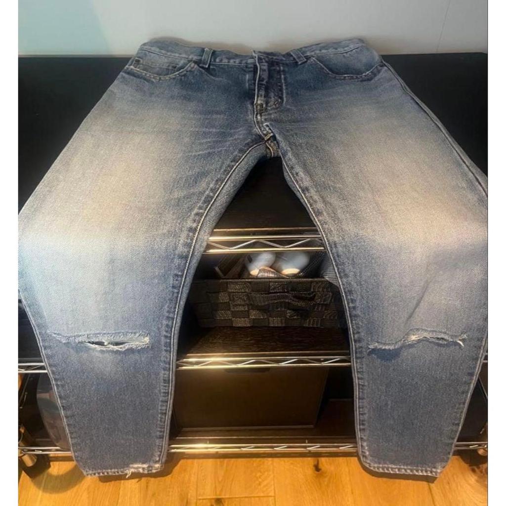 Used SAINT LAURENT PARIS 15SS Crushed Denim 28 Made In Japan