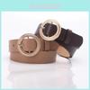 Womens Fashion Pu Leather Belt With Alloy Buckle For Casual Wear And Office Style