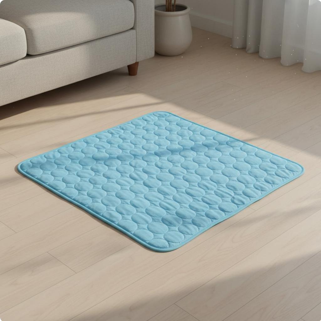 Pet Cooling Mat Breathable Dog Cooling Pad Lightweight for Felines, Summer