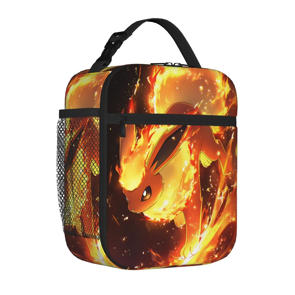 Pokemon Insulated Lunch Bag Meal Pack Rice Bag Eevee Eeveelution bolsa Student Bento Lunch Handbag Insulation
