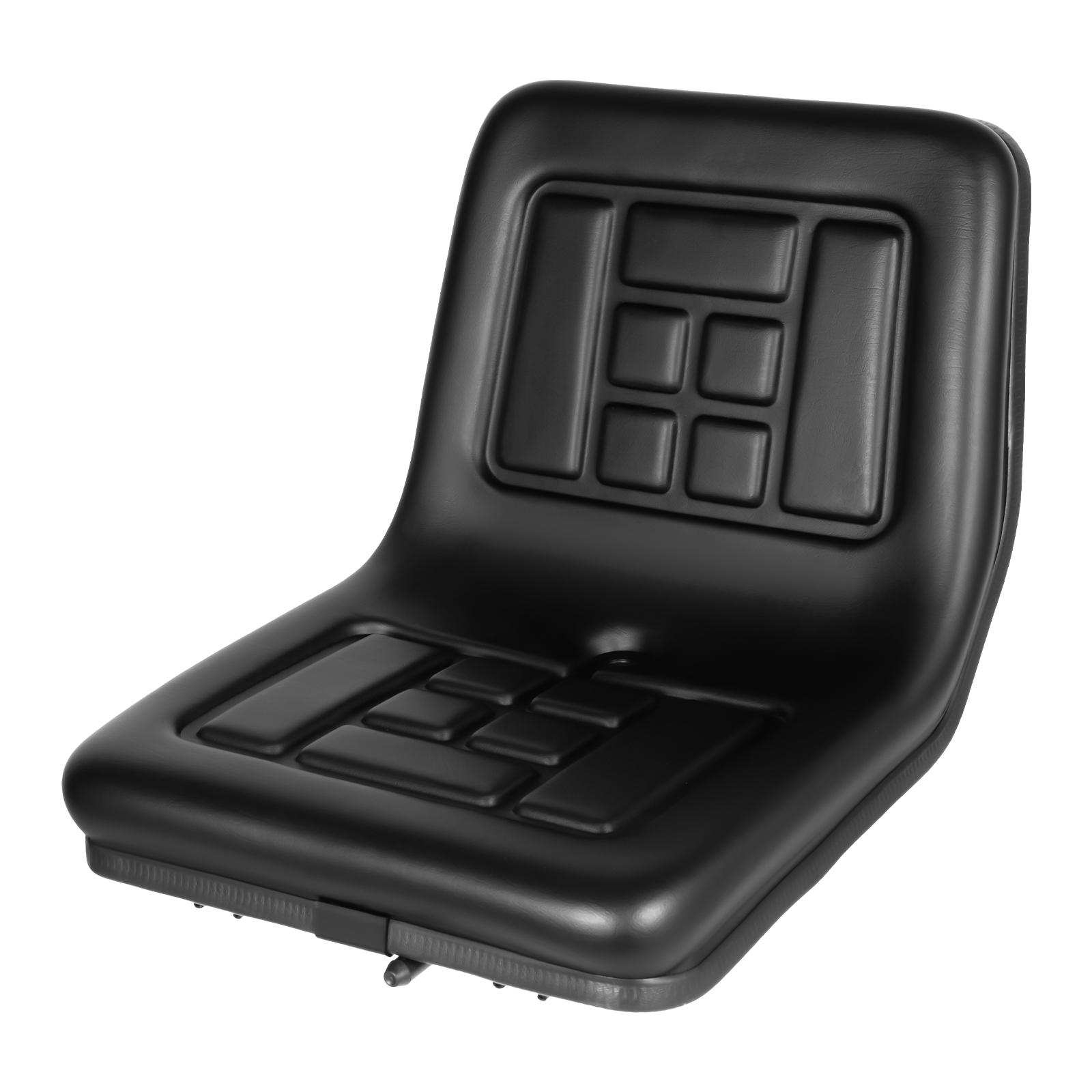 Black Tractor Seat 15cm Adjustable Seat Distance 100kg Load Capacity for Forklifts, Excavators, Dump Trucks чёрный
