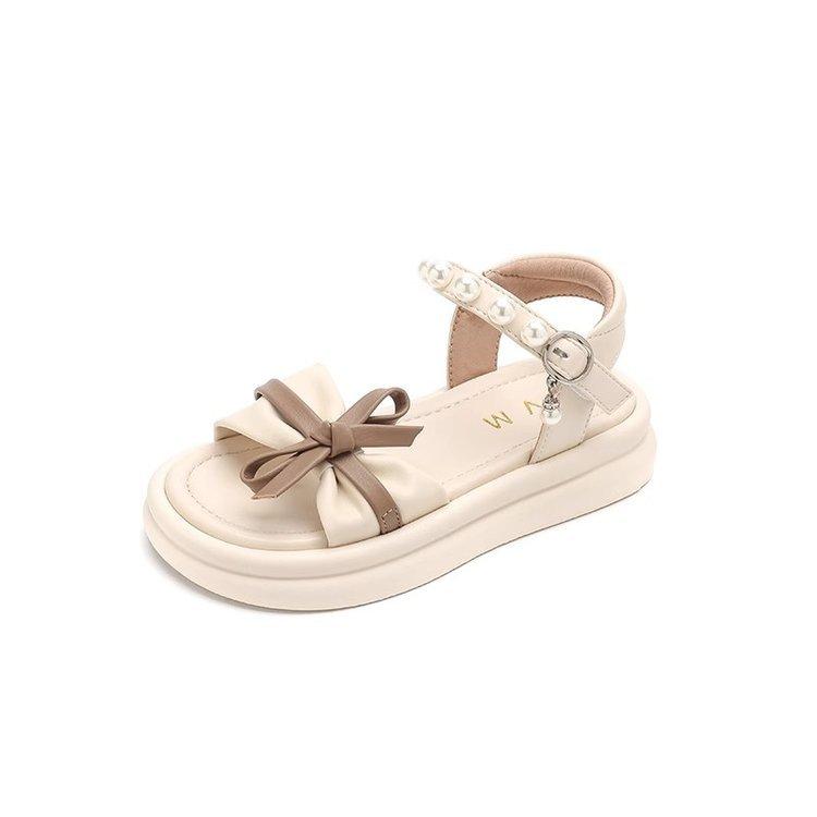 Breathable girls shoes children's baby princess sandals 2025 new summer summer girls older children foreign gas soft sole