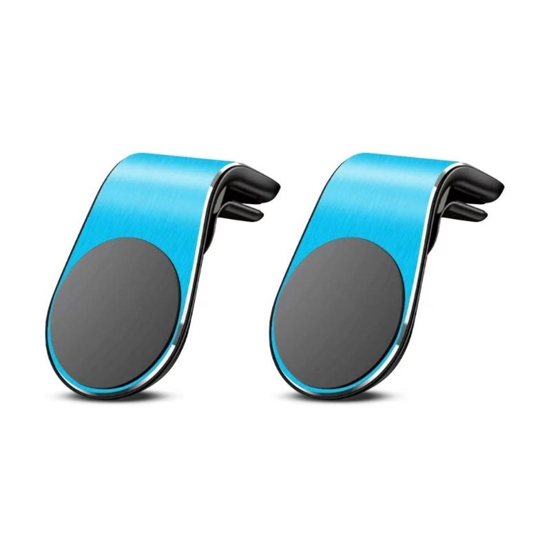 2pcs Phone Holder Car Air Vent Mounted Cellphone Holder for Phone 16 15 14 13 Magnetic Phone Stand 360 Degree Rotating