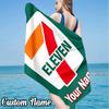 Custom Name 711 Convenience Store Beach Towel - Soft, Ultra-Absorbent Microfiber, Lightweight, Perfect for Beach, Parties, Travel, Camping