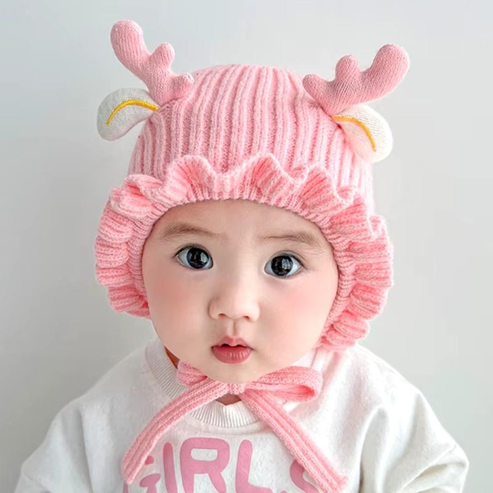 Windproof Baby Woolen Hat Warm Ear Protection Cap Fashionable Baby Hat  Winter