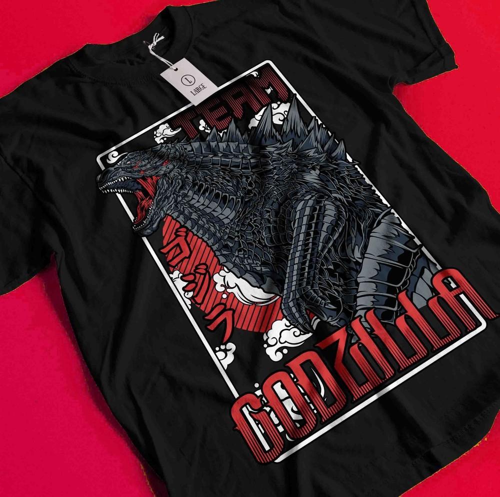 

Kaiju Tokyo Monster T-Shirt Giant Lizard Japanese Anime Shirt Graphic Tee Unisex BB237 L