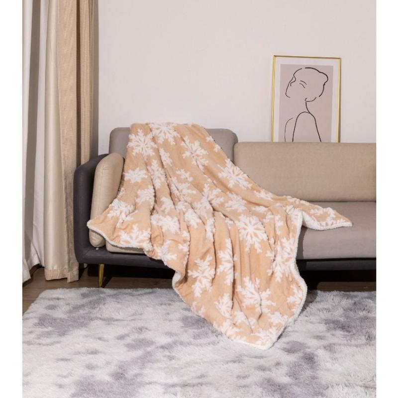 

Осенне-зимнее одеяло Двухслойное одеяло из овечьей шерсти Покрывало для татами Зимнее одеяло Пушистое Толстое Теплое Мягкое Плед Украшение дивана 130*160cm