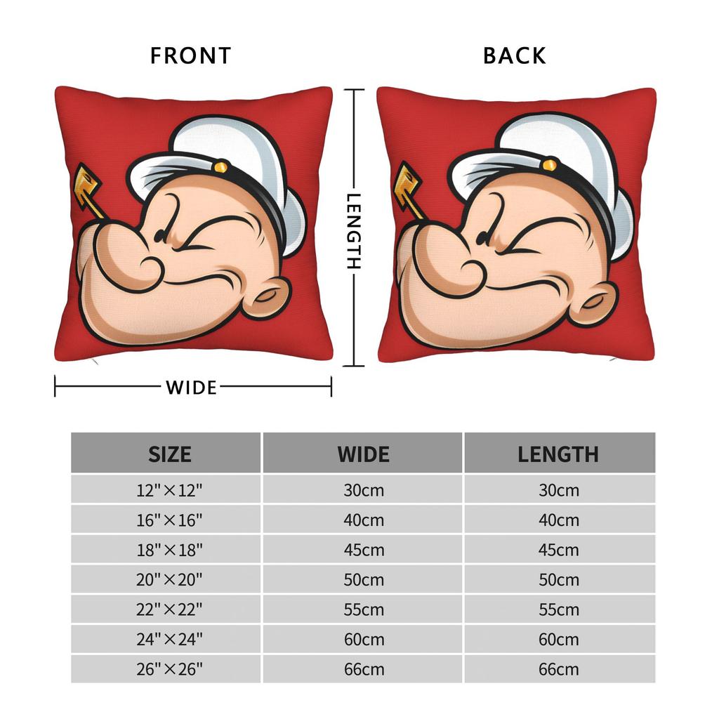 Pillow Cover Bluto And Olive Oyl Retro Trendy Pillow Case For Chair Sofa Home Decor Pillowcases
