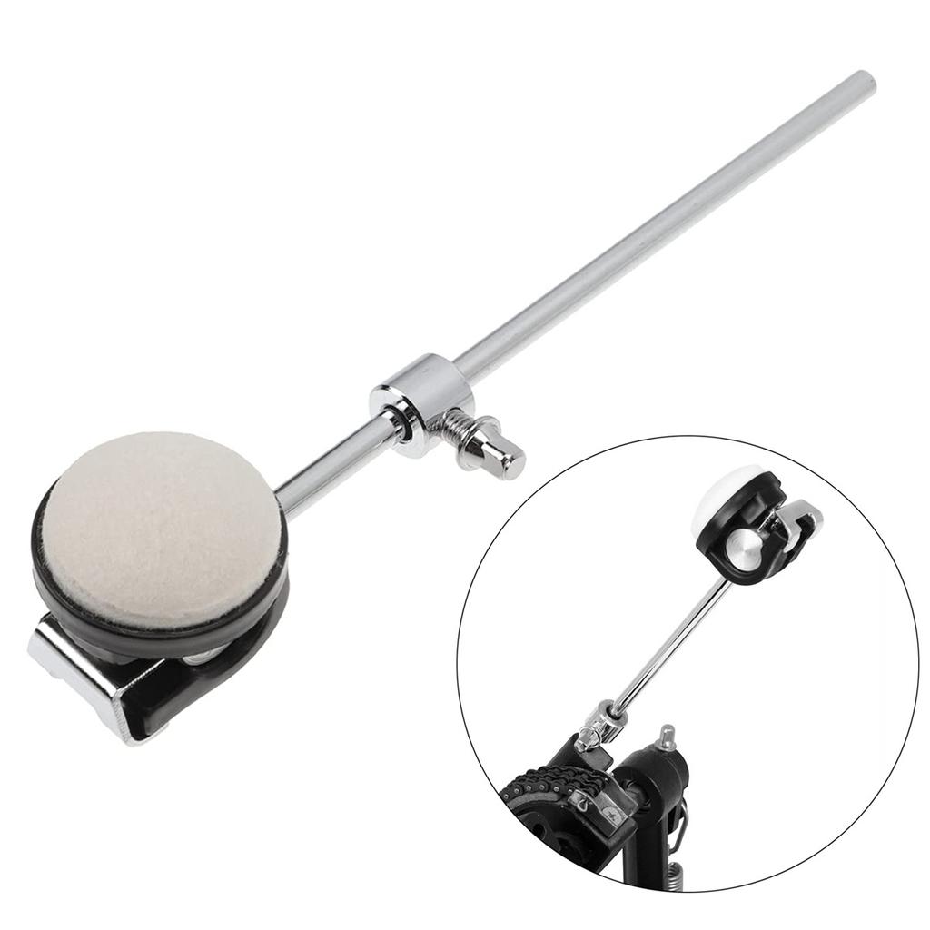 Drum Pedal Beater Hammer Addition Counterweight Replacement for Drum Kit Accessory Stainless Steel Shaft Pedal Beater Head