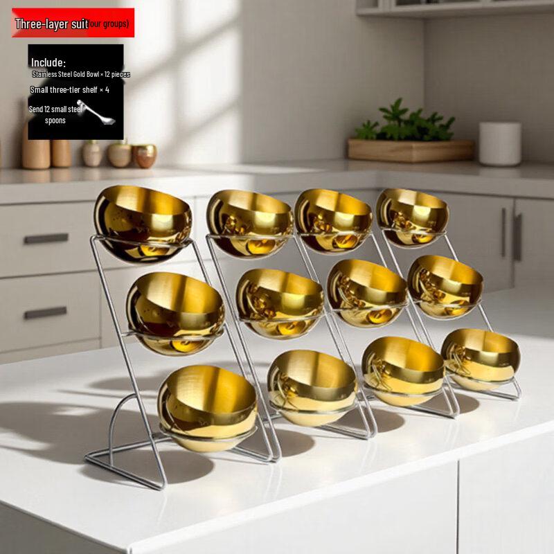 Jingbaodi Stainless Steel Buffet Seasoning & Dish Display Set