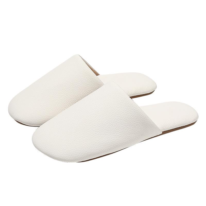 Japanese Household Cotton Slippers Autumn and Winter Indoor Soft Bottom Non-slip Plush Warm Couple Household Cotton Mop