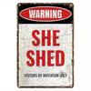 Tin Sign Wall Art Vintage Metal Poster for Home Bar Garage Farmhouse 8x12 Inch