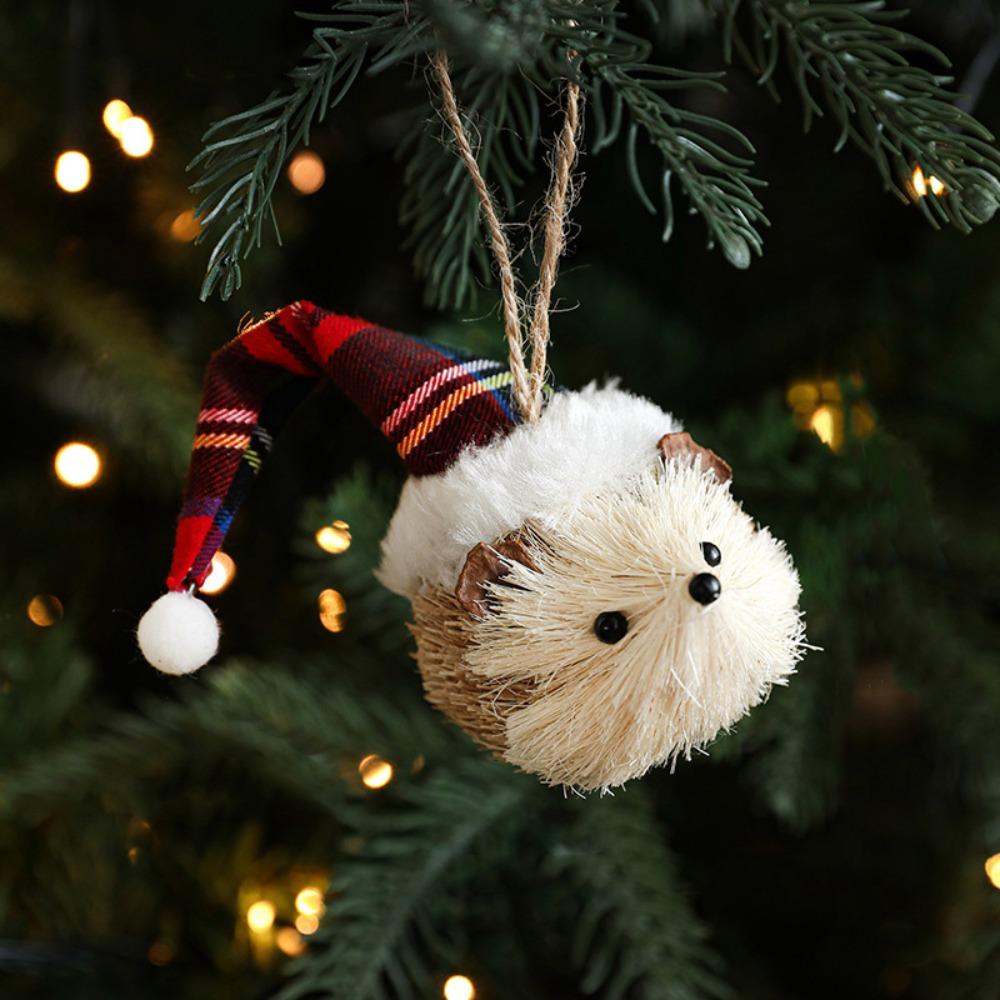 Small Christmas Tree Decorations DIY Simulated Squirrel Pendant  Merry Christmas Decor