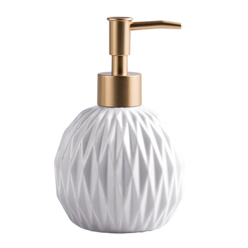 Ceramic Soap Dispenser Bottle, Refillable Hand Soap Dispenser Container For Business Trip And Outdoor Activities