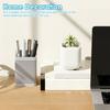 3Pcs Silicone Pencil Holder Square Office Desk Pen Holder Anti-fall Pen Brush Holder Decorative Desktop Organizer And Accessory