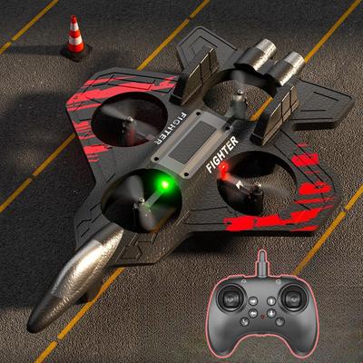 Avion de Combat Télécommandé Hélicoptère Volant pour Enfants Avion à Réaction RC Hobby Avion de Combat en Mousse Stunt Jouet Drone Avec Lumière