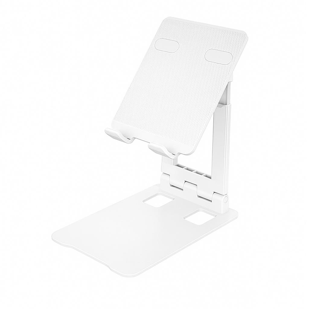 Stand holder desk stand for phone tablet foldable - white