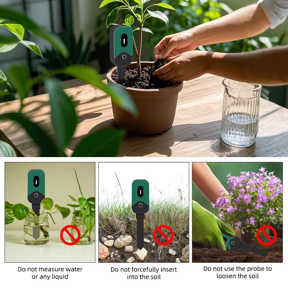 Yieryi Zigbee Soil Meter Smart Wireless Soil Moisture Temperature Light Sensor Garden Plant Monitor Compatible Tuya App
