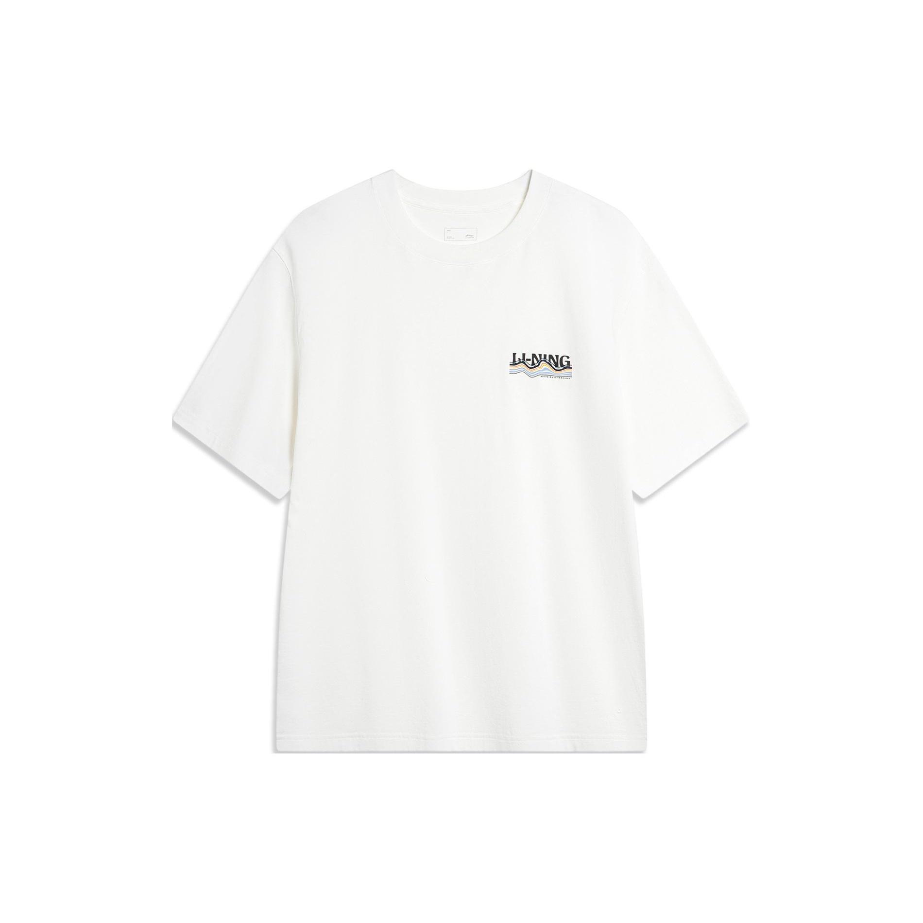 Li-Ning Wave Graphic T-shirt White Men s AHSU301-1 XL