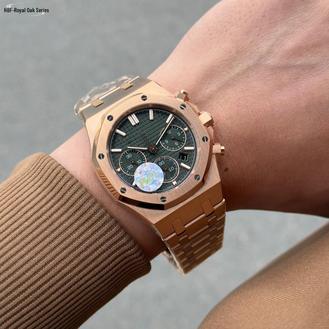 Мужские автоматические механические часы AP Royal Oak 15407 - Водонепроницаемые, Светонакопительные, Стальной браслет