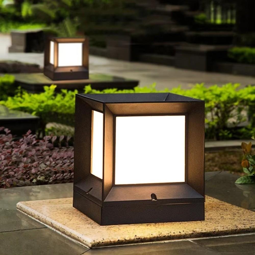 220V Column Lights Column Pier Pillar Cap Lights Modern Pillar Lamp Garden