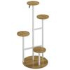 Plant Stand, 4-Tier, Flower Pot Rack, 40 x 40 x 95.5 cm, Natural