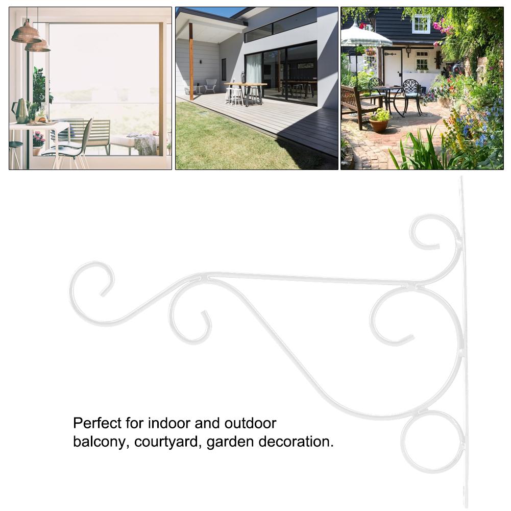 Iron Plant Hanger Wall Hanging Bracket Flower Hook for Home Garden Decoration 25*21cm