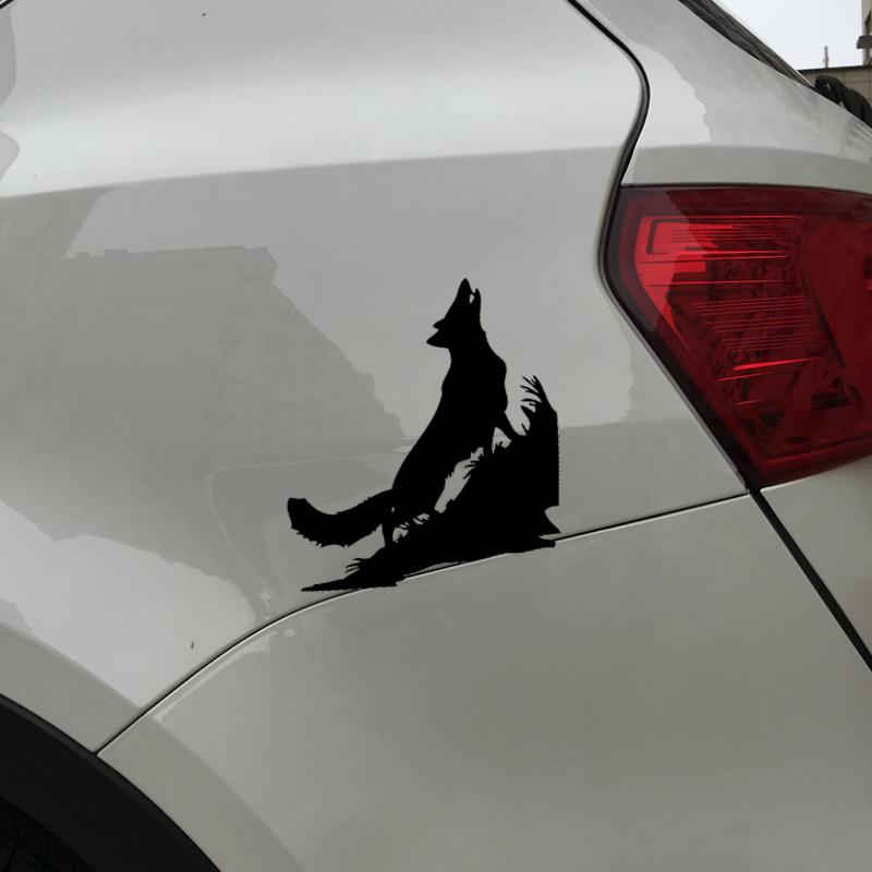 Buy Creative Wolf Howl Car Sticker Cartoon Animal Vinyl Car Decal at
