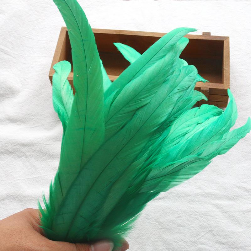 50Pcsdiy Handmade Feathers Long Feathers Off White Purple Tail Jewelry Accessories Mask Handicrafts Clothing Accessories