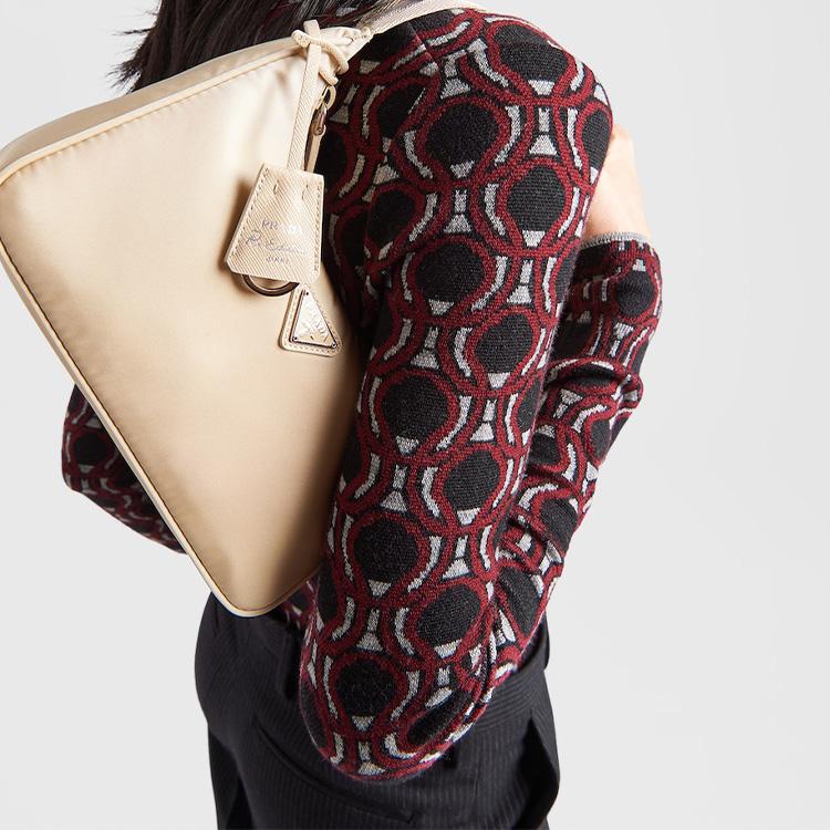 Prada Re-Edition 2000 Nylon Mini Handbag Women Handbags Desert-Beige 1NE515_RDH0_F0F24