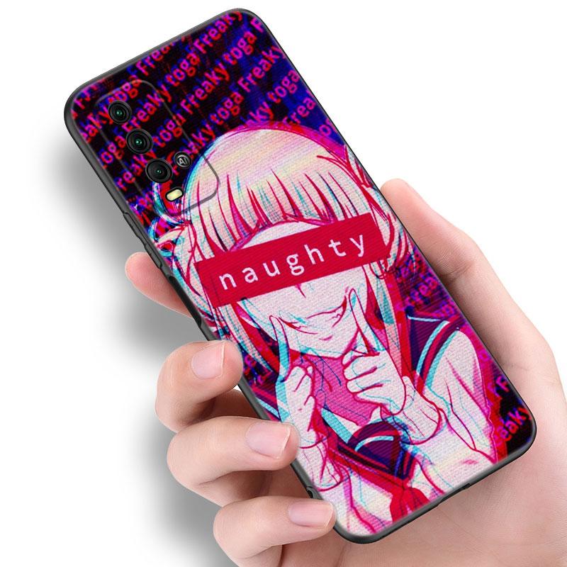 Anime Sad Girl Phone Case For Xiaomi Redmi Note 5 6 9T K20 K40 K50 Pro 7A 8A 9A 9C 9i 10A 10C A1 S2 Soft TPU Black Cover
