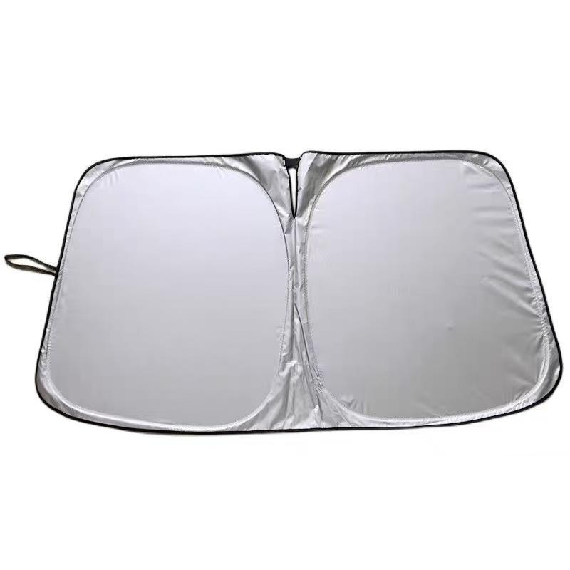 Thickened Silver Car Sunshade: UV-Blocking, Heat-Insulating Windshield Visor Titanium Silver 140cm*70cm