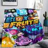 1Pc Blox Fruits Game Print Flannel Blanket, High Quality Comfortable for All Seasons, Home Decor, Warmth and Comfort, Perfect for Christmas Gifts 10