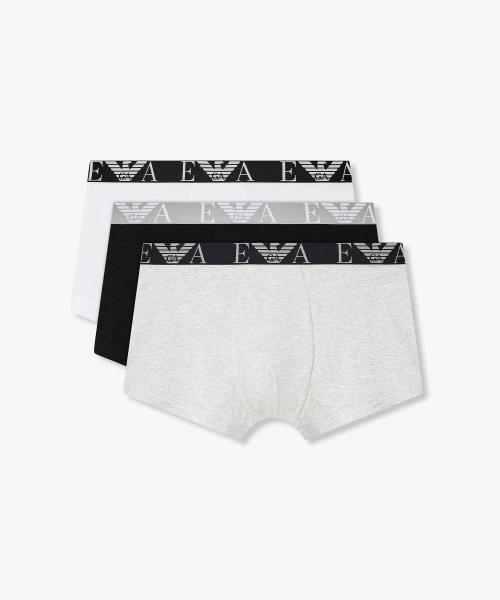 

[Emporio Armani Underwear] Мужские плавки с большим логотипом-орлом на резинке, 3 шт., Разные 0816163157 [Отправка из Кореи] 100% Оригинал Multi - L