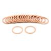 uxcell Copper Washers Sealing Gasket 18 x 22 x 1mm Copper Tone Pack of 20
