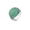 Round Geometry Big Ring for Women,Full Colorful Cubic Zircon Stone Finger Ring,Punk Statement Jewelry
