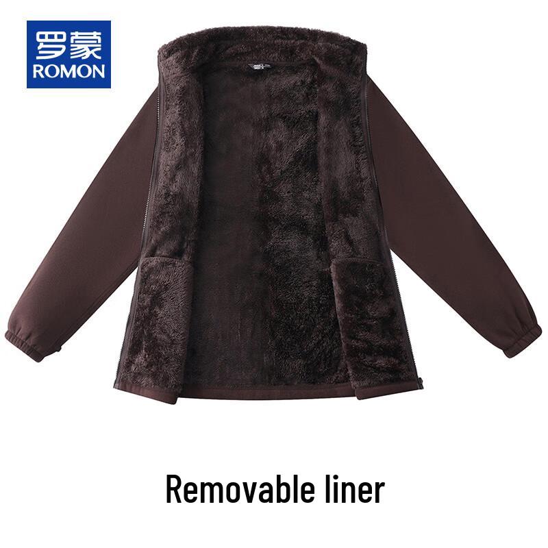 ROMON Men's 3-in-1 Waterproof Fleece-Lined Outdoor Jacket