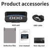 OBDHUD M6S OBD2 HUD Tachimetro digitale per auto Head Up Display Proiettore per parabrezza su vetro per auto Accessori per auto Computer di bordo