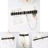 Canvas Chain Belt With Floral Cutouts For Men And Women