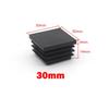 Square Plastic Black Blanking End Caps 13x13mm-120x120mm Inner Plug Cap Furniture Leg Tube Pipe Inserts Plugs Decorative Dust