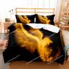 Phoenix Duvet Cover Set King Queen Size for Kids Boy Girls Bedding Set Yellow Animals Pattern Polyester Quilt Cover with Zipper