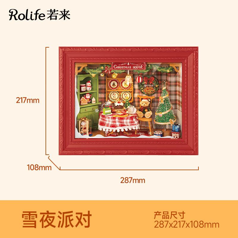 NEW Original RolifeDIY Christmas Candy Stall Small House Miniature Handmade Assembly House Model Building Blocks New Year Gift