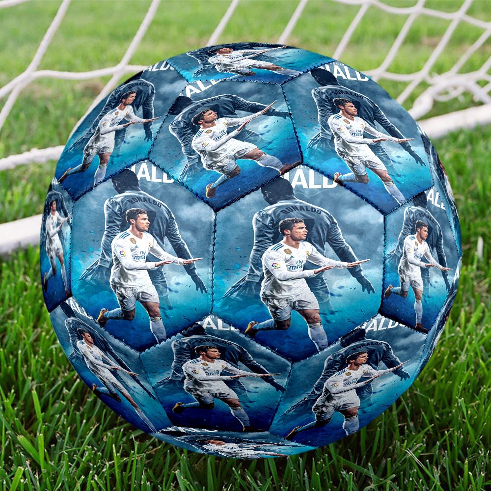 Cristiano Ronaldo Cr7 Portugal Celebration Size 5 Football Machine-Stitched Indoor/Outdoor Universal Football for Football Accessories
